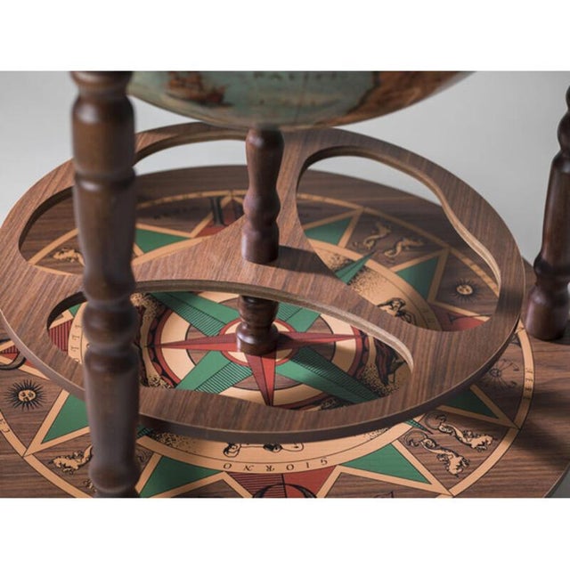 Early 21st Century Calypso Lagoon Globe Bar by Zoffoli Mappamondi For Sale - Image 5 of 9