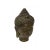 1980s Vintage Chinese Brown Bronze Color Metal Shakyamuni Buddha Head Figure For Sale - Image 5 of 10