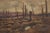 Framed Oil on Canvas Painting Wwi No Mans Land - Signed For Sale In Philadelphia - Image 6 of 12