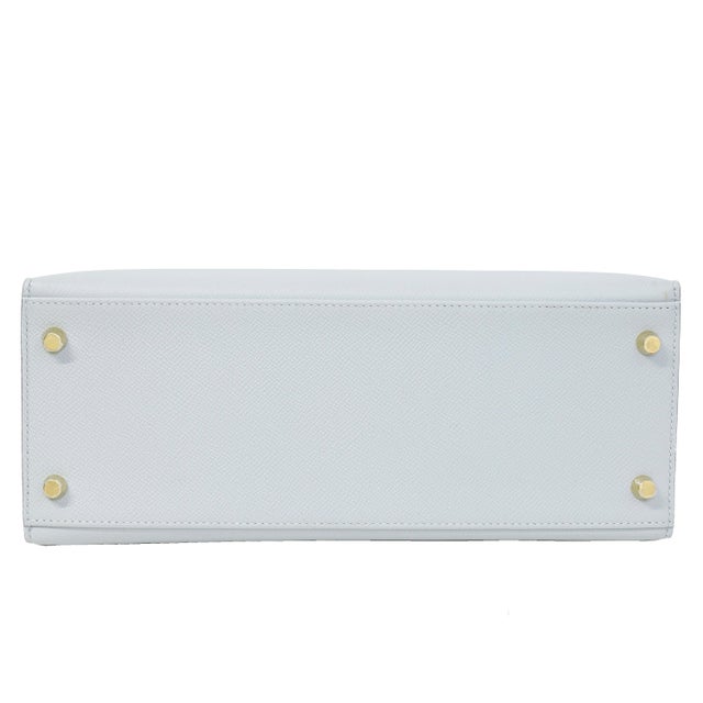 2020s Hermès Kelly 28 Sellier Bleu Glacier Epsom Gold Hardware 2025 For Sale - Image 5 of 9