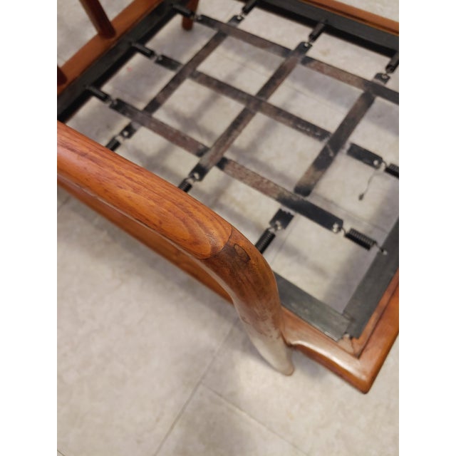 Brown Mid-Century Modern Mel Smilow High Rail Back Lounge Chair For Sale - Image 8 of 10