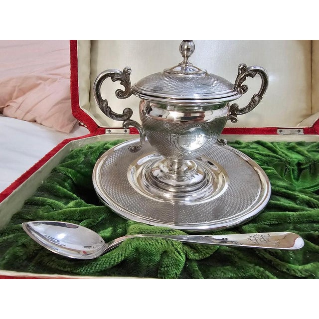 19th Century Silver Baptismal Set, 1890, Set of 5 For Sale - Image 9 of 18