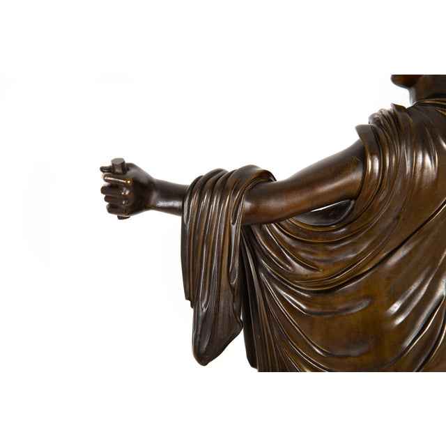 Fine Italian Grand Tour 19th Century Bronze Sculpture of Apollo Belvedere For Sale - Image 16 of 18
