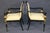 French Set 12 Louis XVI Style Ebonized and Gilt Dining Chairs For Sale - Image 3 of 13