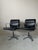 Mid-Century Modern EA 208 Soft Pad Black Leather Chairs by Charles & Ray Eames for Herman Miller, 1970, Set of 2 For Sale - Image 3 of 11