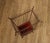 Vintage Wrought Iron Umbrella Stand with Red Liner For Sale - Image 11 of 18