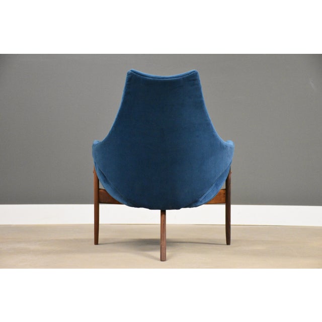 1960s Luigi Tiengo Walnut Lounge Chair For Sale In Boston - Image 6 of 11