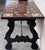 19th Century Baroque Spanish Side Table With Marquetry Top and Iron Stretcher For Sale - Image 6 of 11