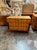 Handsome period German Biedermeier blond walnut and ebony commode. Beautiful polished finish and gorgeous wood grain....