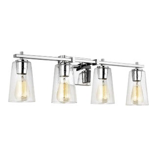 Sean Lavin by Visual Comfort Studio Mercer 4-Light Vanity, Chrome For Sale