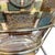 Gold Vintage Mid-Century Modern Glass Serving Bowl With Gold-Tone Metal Stand. For Sale - Image 8 of 10