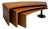 Monumental Postmodern Wooden 3-Tier Coffee Table, Italy, 1980s For Sale