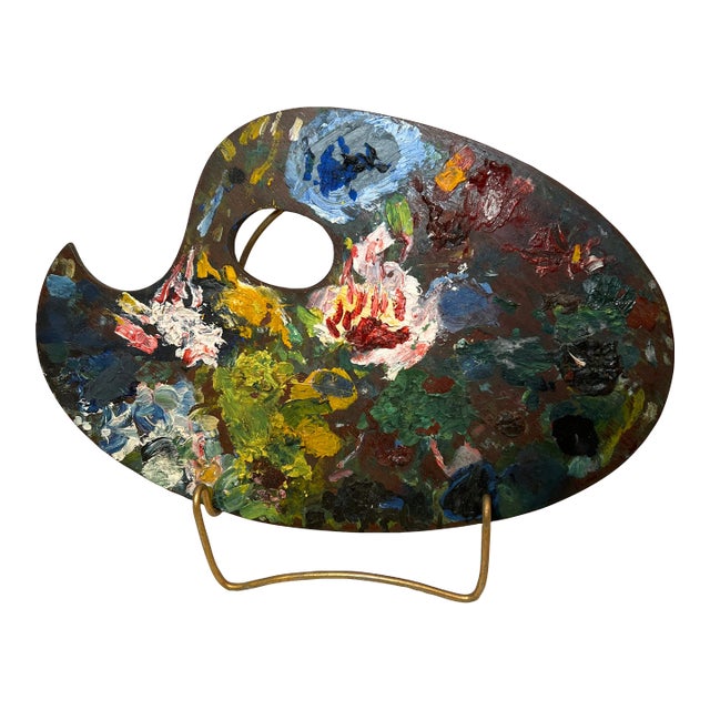 Mid 20th Century Decorative Artist Pallet For Sale