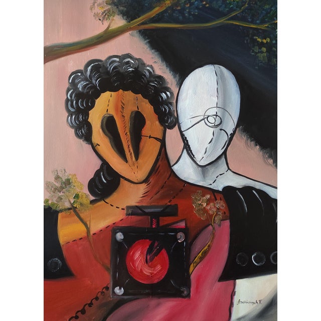 Tetiana Andriyovych Soulful Resilience in Portraiture Original Oil Painting For Sale