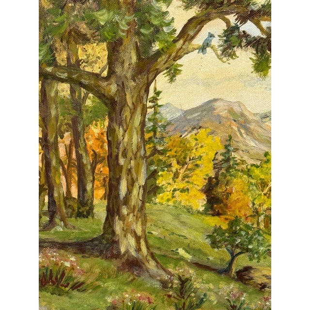 Late 20th Century D. Rawson Johnson Mountain Landscape Painting For Sale - Image 5 of 12