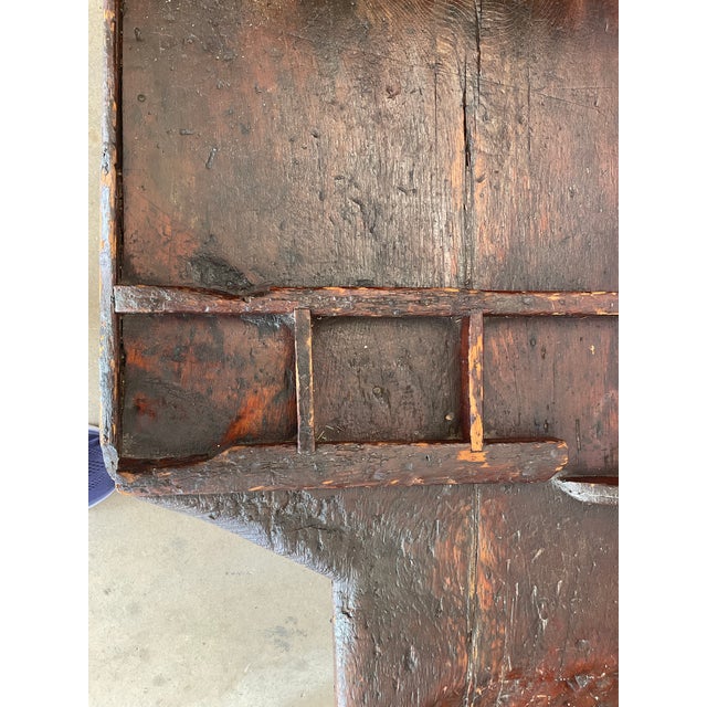 Antique 1800's Farmhouse Bench/Table For Sale - Image 4 of 17