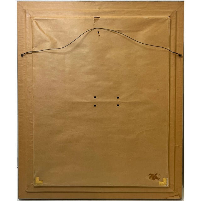 Paint Stunning Mid Century Original Painting of Woman For Sale - Image 7 of 7