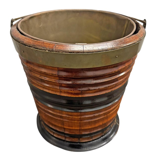 Wood Early 19th Century George III Mahogany Peat Bucket For Sale - Image 7 of 13