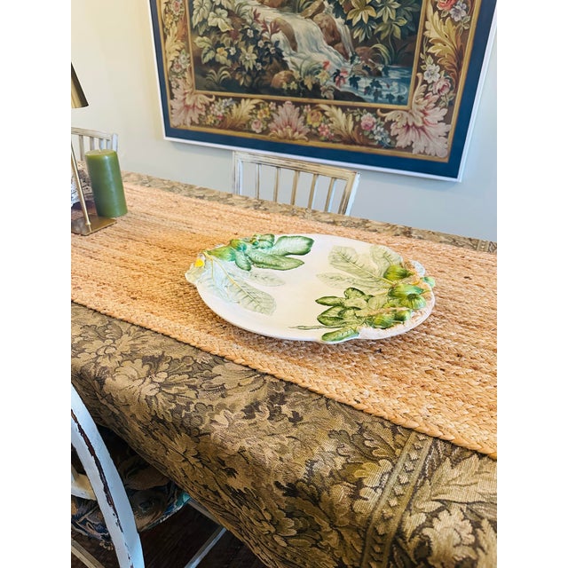 1980s Vintage Italian Ceramic Platter For Sale - Image 5 of 9
