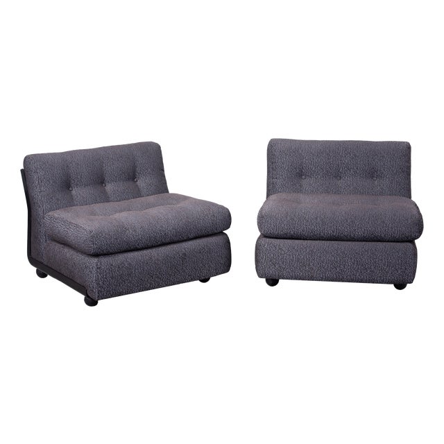 Amanta Lounge Chairs by Mario Bellini for C&B Italia, 1970, Set of 2 For Sale