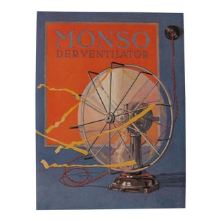 1923 Austrian Art Deco Poster, Monso - Willrab For Sale