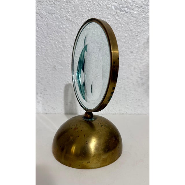 1990s Feliciano Béjar, Feliciano Bejar Magiscope Kinetic Op Art Sculpture Mexican Avant Garde Glass Art For Sale - Image 5 of 15
