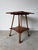 Brown Antique Arts & Crafts Style Two-Tier Oak Accent Table With Scalloped Top Barley Twist Legs and Ball Feet For Sale - Image 8 of 12