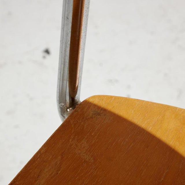 Vintage Beech Chair by Horgen Glarus, 1960s For Sale - Image 10 of 18