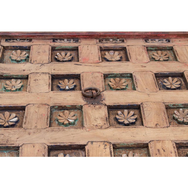 Antique Carved Lotus Ceiling Panel Coffee Table For Sale - Image 15 of 18