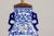 Mid-Century Modern Blue and White Porcelain Table Lamp with Hand-Painted Court Scenes For Sale - Image 3 of 12