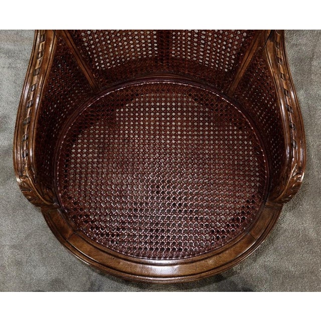 Louis XVI Style Office Armchair in Beech, 1900s For Sale - Image 12 of 18