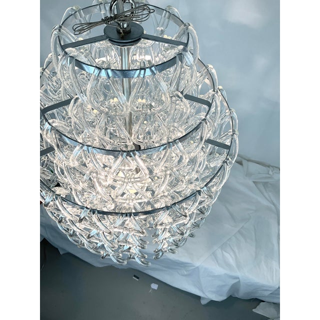 Vintage Murano Glass Chandelier For Sale - Image 9 of 9
