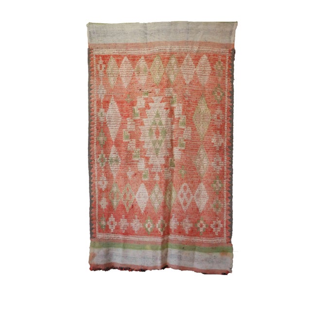 Vintage Tribal Moroccan Rug For Sale In Cleveland - Image 6 of 6