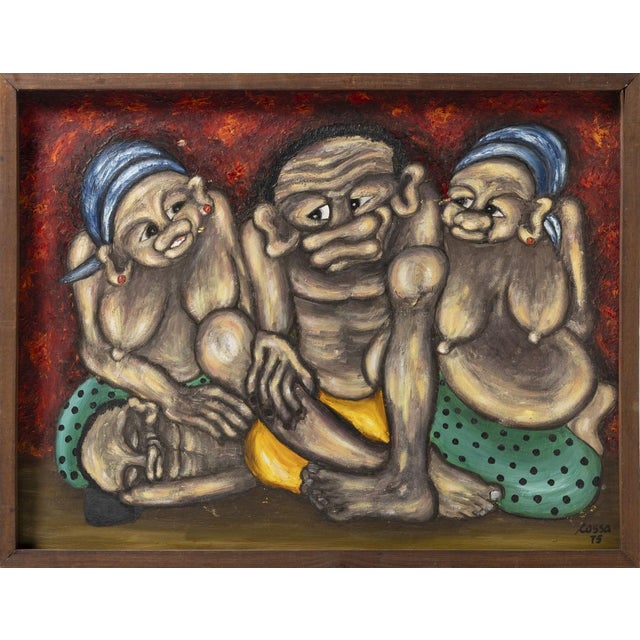 Samson Cossa, 1975, Oil Painting on Platex For Sale - Image 8 of 8