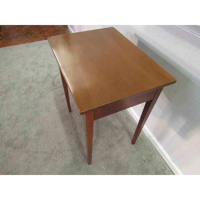 Traditional Kittinger Williamsburg Adaptation Solid Mahogany One Drawer Console For Sale - Image 3 of 7