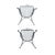 Metal 1950s Iron Patio Chairs in the Chantilly Rose Style - Set of 2 For Sale - Image 7 of 8