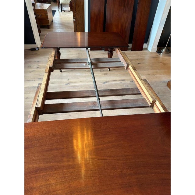 Wood Large Antique Dining Table For Sale - Image 7 of 14