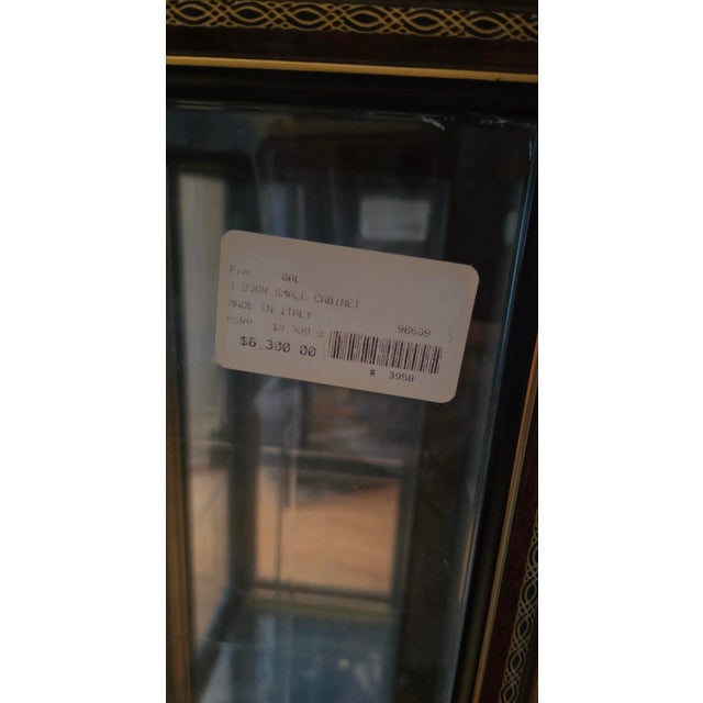 Vintage Italian Display Cabinets Made in Italy by Pita Furnishings, estimated to be made in either late 1970s up to around...