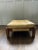 Percival Lafer style Ottoman - Brazilian modernism, ottoman features a solid wood frame with its original mustard yellow...