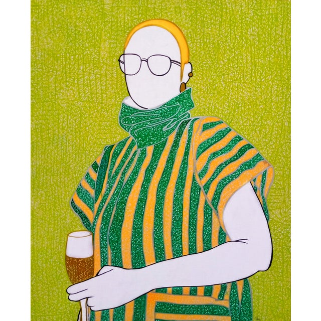 "Why Does My Drink Taste Funny", Acrylic on Canvas Painting, 2021 For Sale