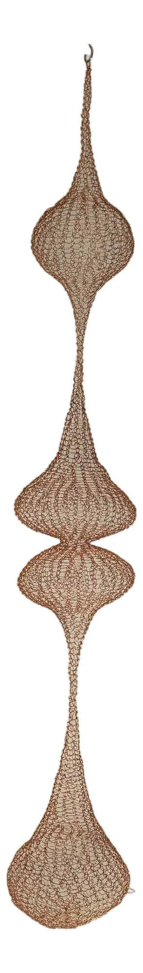 Handmade Copper Wire Sculpture Inspired by the Hand Woven Technique of Ruth Asawa #14
