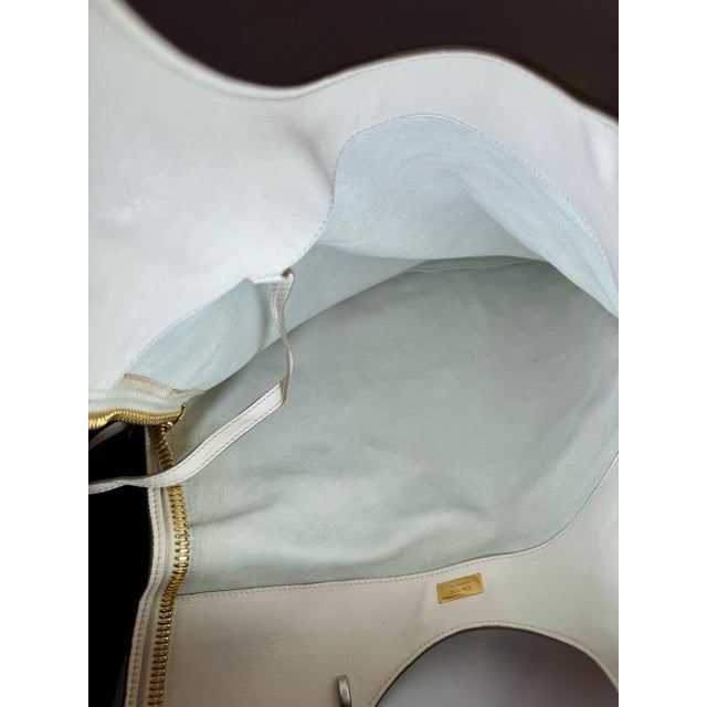 Contemporary Authentic TOM FORD Alix flat tote Shoulder bag , ALIX Leather Handbag White, New For Sale - Image 3 of 18