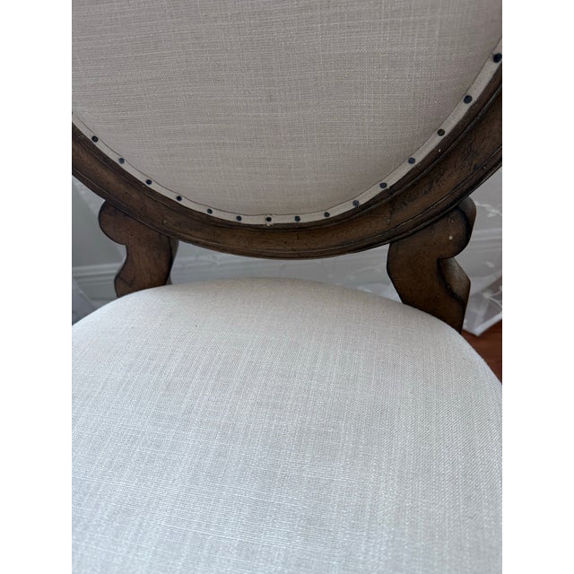 Wood Louis XVI Inspired European Farmhouse Oval Back Chairs (Up to 6) by Stanley Furniture For Sale - Image 7 of 8