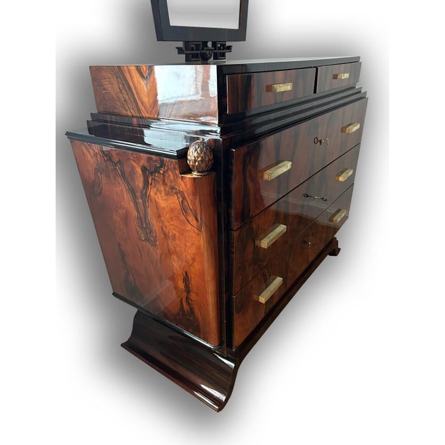 Metal Vintage Art Deco Dressing Table, 1930s For Sale - Image 7 of 12