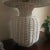 Vintage White Wicker Table Lamp & Original Shade For Sale In Baltimore - Image 6 of 13