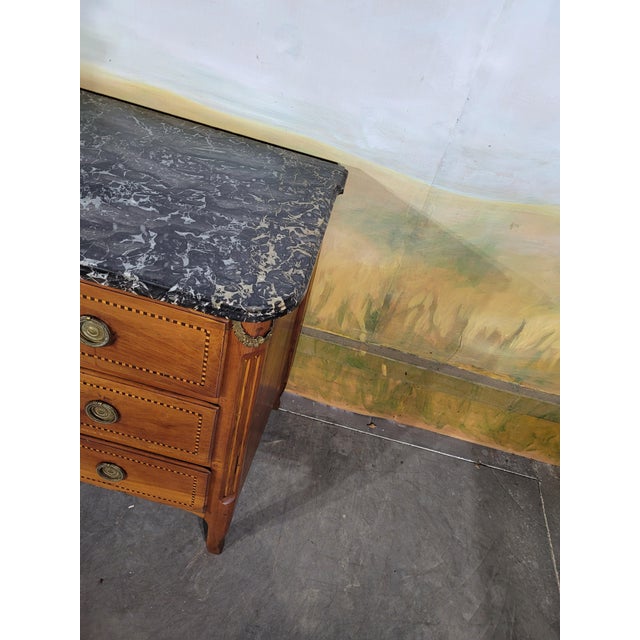 Small Louis Xvi Chest of Drawers in Cherry Wood For Sale - Image 4 of 13