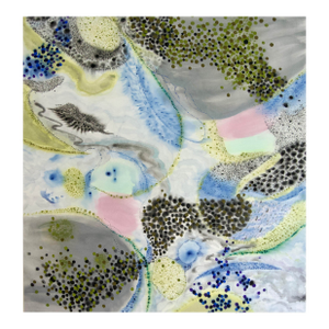 Contemporary Abstract Acrylic on Canvas "Skopelos 3: Upwelling" by Jessica Snow