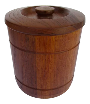 Vintage C.1970's Mid-Century Modern Danish Teak Lidded Ice Bucket
