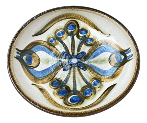 Mid-Century Large Danish Studio Pottery Bowl or Wall Plate by Noomi Backhausen for Søholm, 1960s