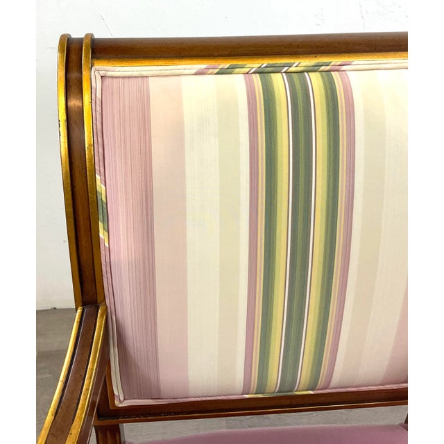 Karges Empire Style Orchid Velvet Dining Arm Chairs For Sale In Atlanta - Image 6 of 9